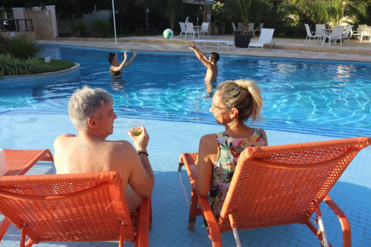 Palm Beach Porto Das Dunas, Apartamento Todo Climatizado Terreo A 350 Metros Beach Park 阿奎拉兹 外观 照片