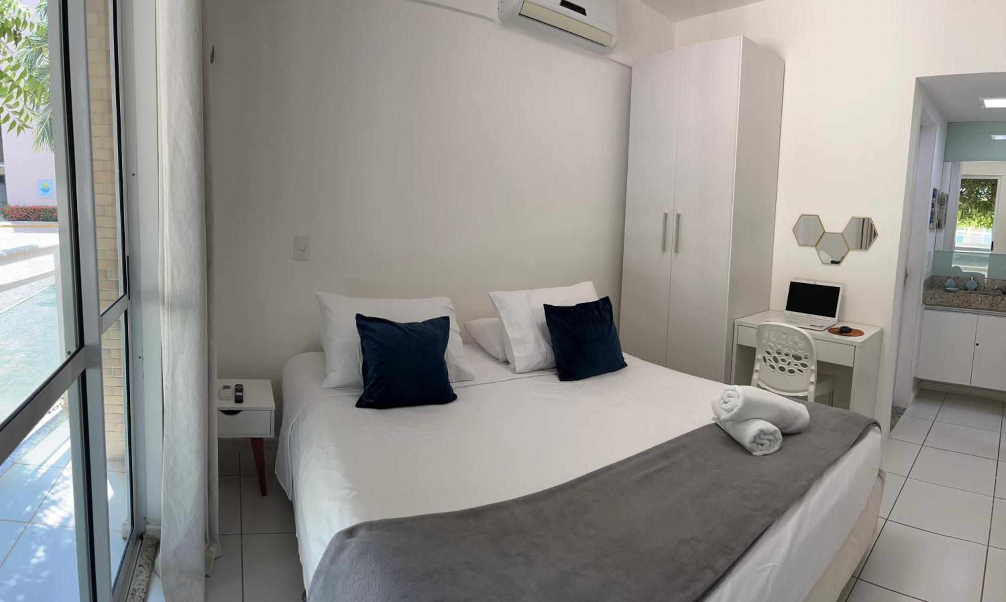 Palm Beach Porto Das Dunas, Apartamento Todo Climatizado Terreo A 350 Metros Beach Park 阿奎拉兹 外观 照片