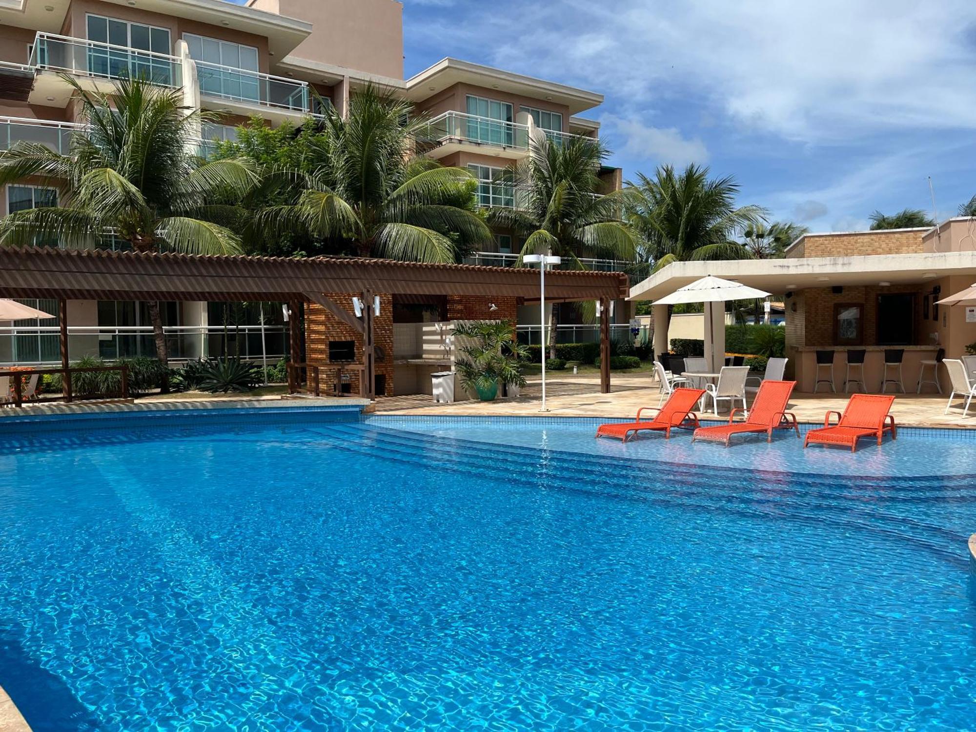 Palm Beach Porto Das Dunas, Apartamento Todo Climatizado Terreo A 350 Metros Beach Park 阿奎拉兹 外观 照片